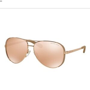 Michael Kors Rose Gold Aviator Sunglasses